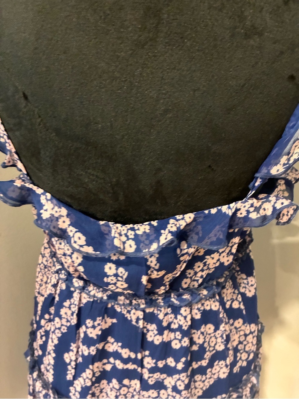 Patrons of Peace Navy Blue Floral Ruffle Mini Dress - Picture 8 of 8